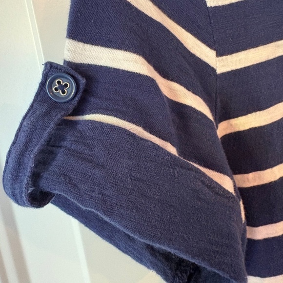 Womens Cotton Top, Blue and White Striped, Size M, Excellent Condition - Picture 5 of 5